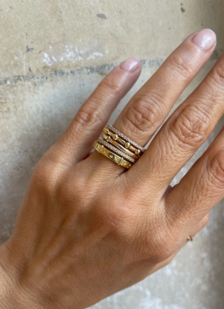 Jessica McCormack Fashion Jewellery Fairtrade Gold Band - Bobble 4 Jessica McCormack Fashion Jewellery Fairtrade Gold Band - Bobble