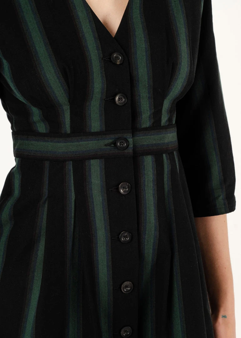 Penny Sage Fashion Jewellery Collette Dress - Emerald Stripe 6 Penny Sage Fashion Jewellery Collette Dress - Emerald Stripe