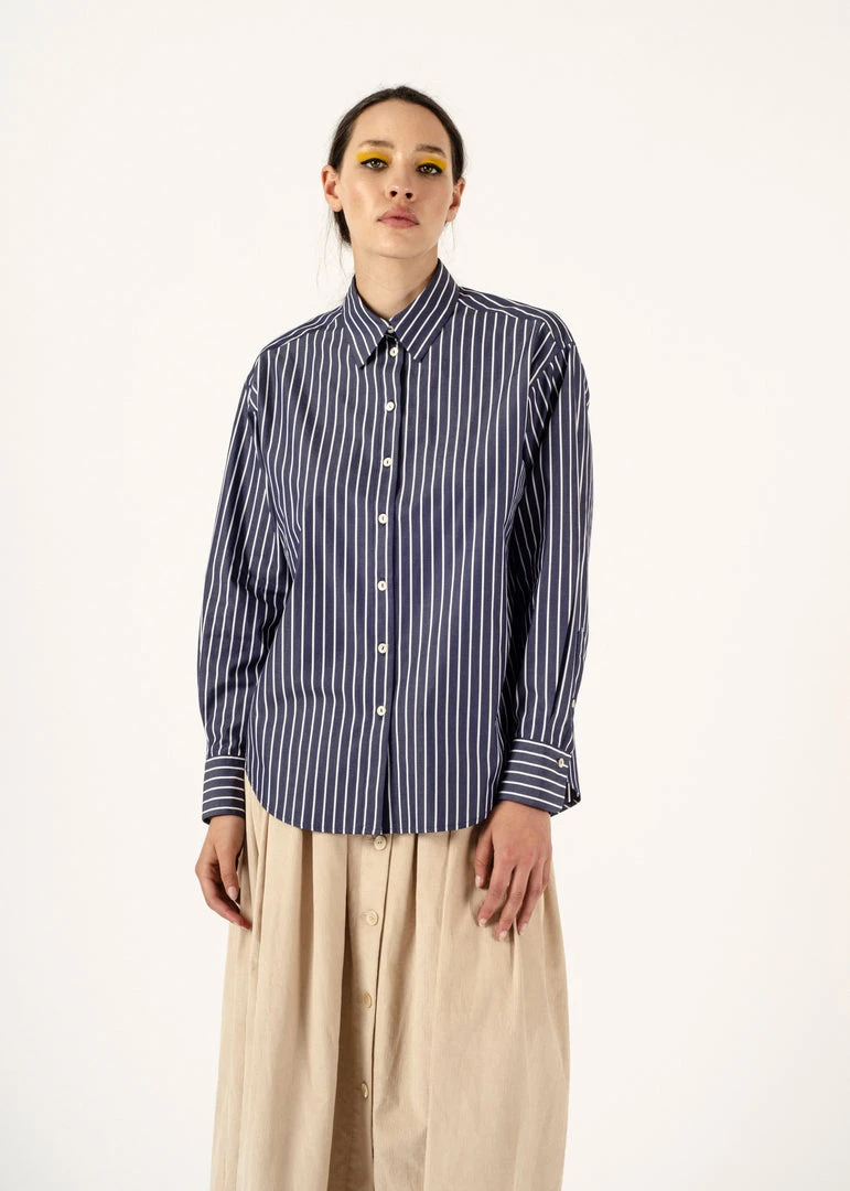 Penny Sage Maryse Shirt - Navy Stripe Fashion Jewellery 3 Penny Sage Maryse Shirt - Navy Stripe Fashion Jewellery