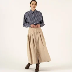 Penny Sage Iris Skirt - Almond Corduroy Fashion Jewellery
