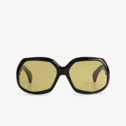Port Tanger Yamina - Black With Warm Olive Lens