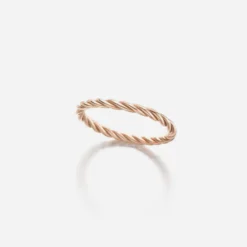 Jessica McCormack Rope Ring - Rose Gold