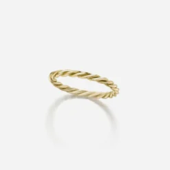 Jessica McCormack Rope Ring - Yellow Gold