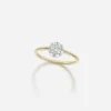 Jessica McCormack Fashion Jewellery Button Back Diamond Ring - Brilliant Cut 0.50ct WG 2 Jessica McCormack Fashion Jewellery Button Back Diamond Ring - Brilliant Cut 0.50ct WG