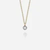Jessica McCormack Fashion Jewellery Signature Diamond Pendant - Round Diamond Blackened Gold