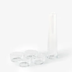 Deborah Ehrlich Home Living Sake Set - Decanter And Glasses 6 Deborah Ehrlich Home Living Sake Set - Decanter And Glasses