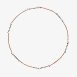 Jessica McCormack Signature Necklace - 18" Space Bar Belcher Chain