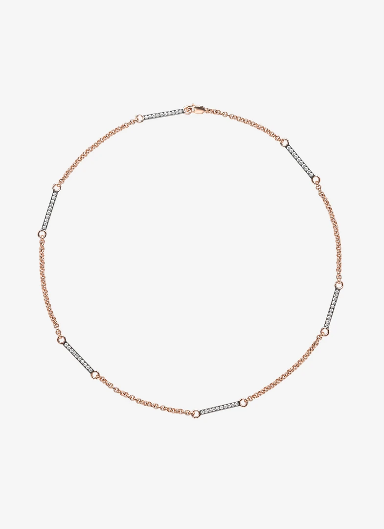 Jessica McCormack Signature Necklace - 18" Space Bar Belcher Chain 3 Jessica McCormack Signature Necklace - 18" Space Bar Belcher Chain