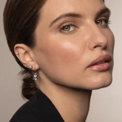 Jessica McCormack Signature Studs - Cut-Down Diamond In White Gold 10 Jessica McCormack Signature Studs - Cut-Down Diamond In White Gold