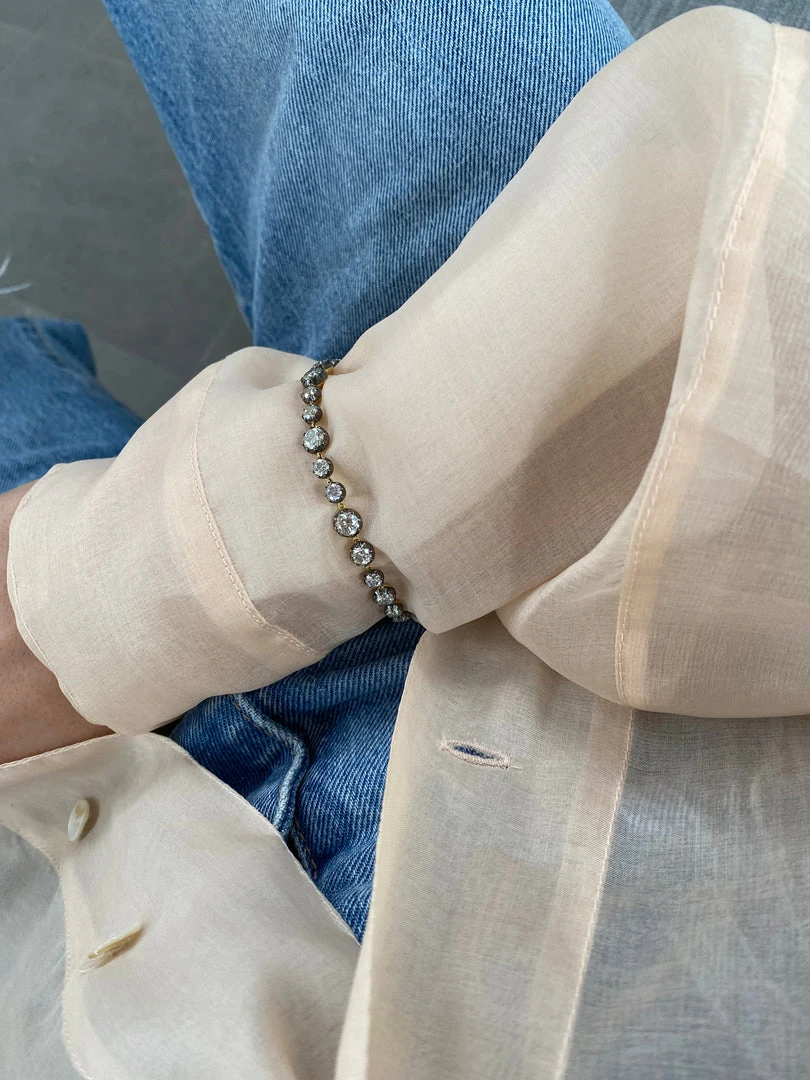 Jessica McCormack Signature Bracelet - Button Back Diamond Bracelet Fashion Jewellery 6 Jessica McCormack Signature Bracelet - Button Back Diamond Bracelet Fashion Jewellery