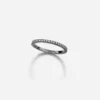 Jessica McCormack Super Fine Eternity Band - Blackened Gold Fashion Jewellery