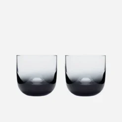 Tom Dixon Tank Whiskey Glass Set - Black Home Living