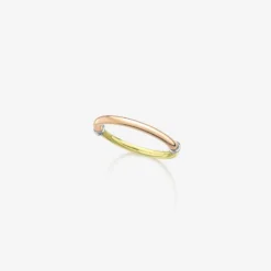 Jessica McCormack Fashion Jewellery Fairtrade Gold Band - Tricolour