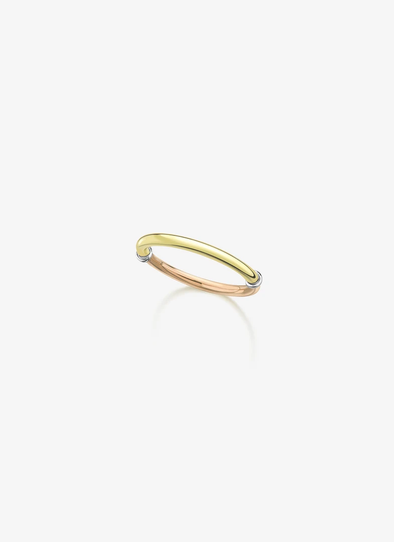 Jessica McCormack Fashion Jewellery Fairtrade Gold Band - Tricolour 4 Jessica McCormack Fashion Jewellery Fairtrade Gold Band - Tricolour