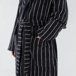 Tekla New Arrivals Classic Bathrobe - Antwerp Stripe