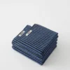 Tekla Organic Cotton Towels - Black And Blue