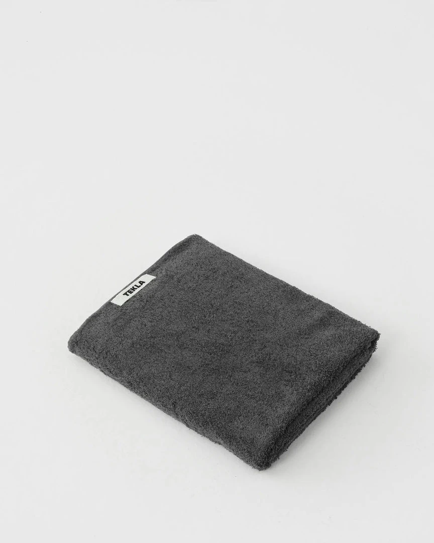 Tekla Organic Cotton Towels - Charcoal Home Living 3 Tekla Organic Cotton Towels - Charcoal Home Living