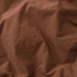 Tekla Cotton Percale Pillowcase - Cocoa Brown - Pair