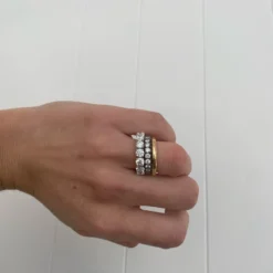 Jessica McCormack Fashion Jewellery Diamond Eternity Band - Round Brilliant Diamond Claw Set 5.38ct