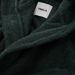 Tekla Towels & Bathroom Linen Kids Hooded Bathrobe - Forest Green