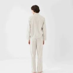 Tekla Poplin Sleep Pants - Hopper Stripes