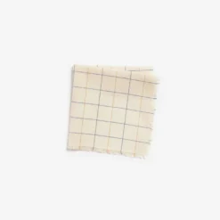 Chiarastella Cattana Home Living Kafes Fringed Linen Napkin