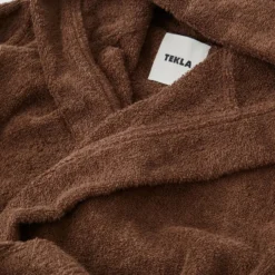 Tekla Towels & Bathroom Linen Kids Hooded Bathrobe - Kodiak Brown