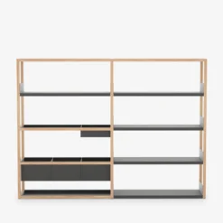 Case Furniture Lighting Lap Shelving - Double Bay Frame