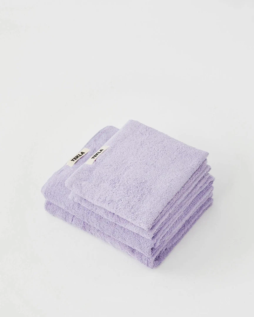 Tekla Home Living Organic Cotton Towels - Lavender 5 Tekla Home Living Organic Cotton Towels - Lavender