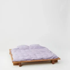 Tekla Cotton Percale Pillowcase - Lavender - Pair 7 Tekla Cotton Percale Pillowcase - Lavender - Pair