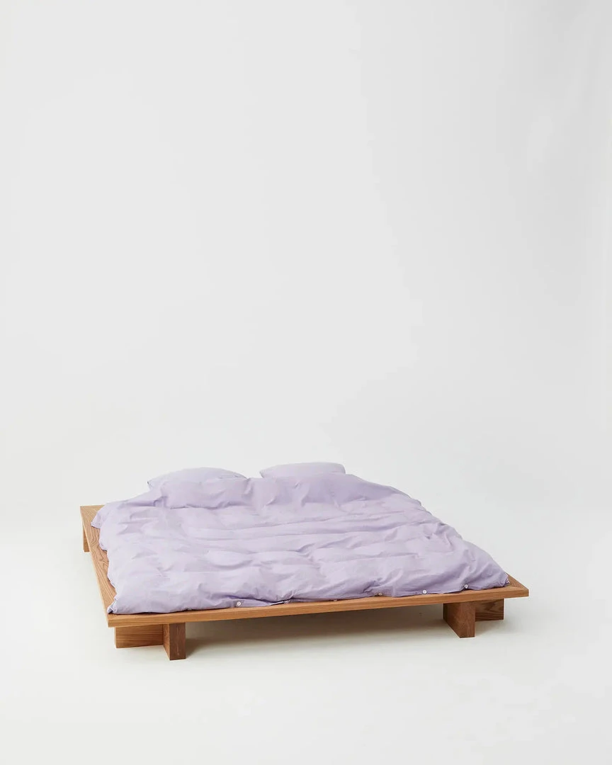 Tekla Cotton Percale Pillowcase - Lavender - Pair 5 Tekla Cotton Percale Pillowcase - Lavender - Pair