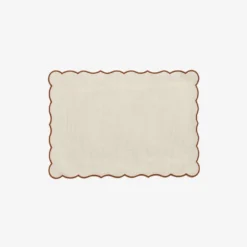 Chiarastella Cattana Home Living Lido Rectangular Coated Placemat - Pain/Brulee