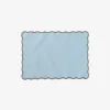 Chiarastella Cattana Lido Rectangular Coated Placemat - Light Blue And Black Home Living 1 Chiarastella Cattana Lido Rectangular Coated Placemat - Light Blue And Black Home Living