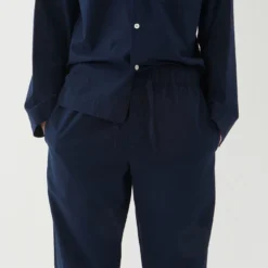 Tekla Poplin Sleep Pants - True Navy Fashion Jewellery