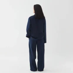 Tekla Poplin Sleep Shirt - True Navy 12 Tekla Poplin Sleep Shirt - True Navy