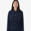 Tekla Poplin Sleep Shirt - True Navy