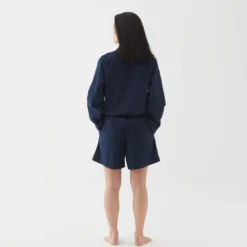 Tekla Poplin Sleep Shorts - True Navy Fashion Jewellery