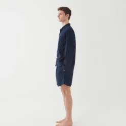 Tekla Poplin Sleep Shorts - True Navy Fashion Jewellery