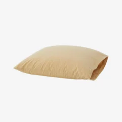 Tekla Cotton Percale Pillowcase - Sand Beige - Pair Home Living