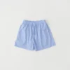 Tekla Poplin Sleep Shorts - Pin Stripes 1 Tekla Poplin Sleep Shorts - Pin Stripes