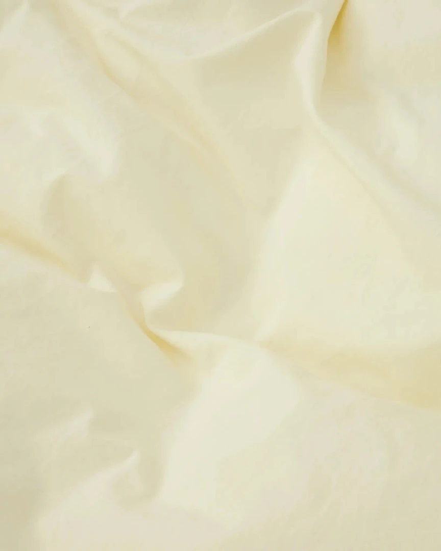 Tekla Home Living Cotton Percale Pillowcase - Sun Bleached Yellow - Pair 4 Tekla Home Living Cotton Percale Pillowcase - Sun Bleached Yellow - Pair