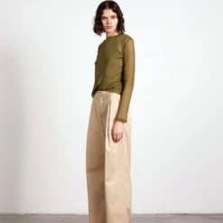 Wynn Hamlyn Silk Mesh Top Set - Khaki Fashion Jewellery